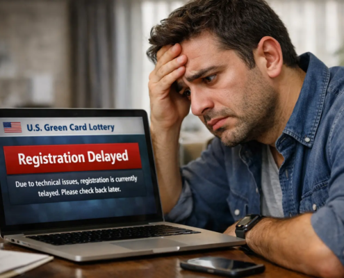 تاخیر در ثبت نام لاتاری